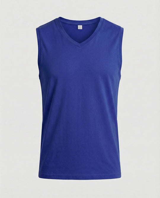 Herren ärmelloses V-Ausschnitt-Tanktop aus atmungsaktivem Stretchmaterial