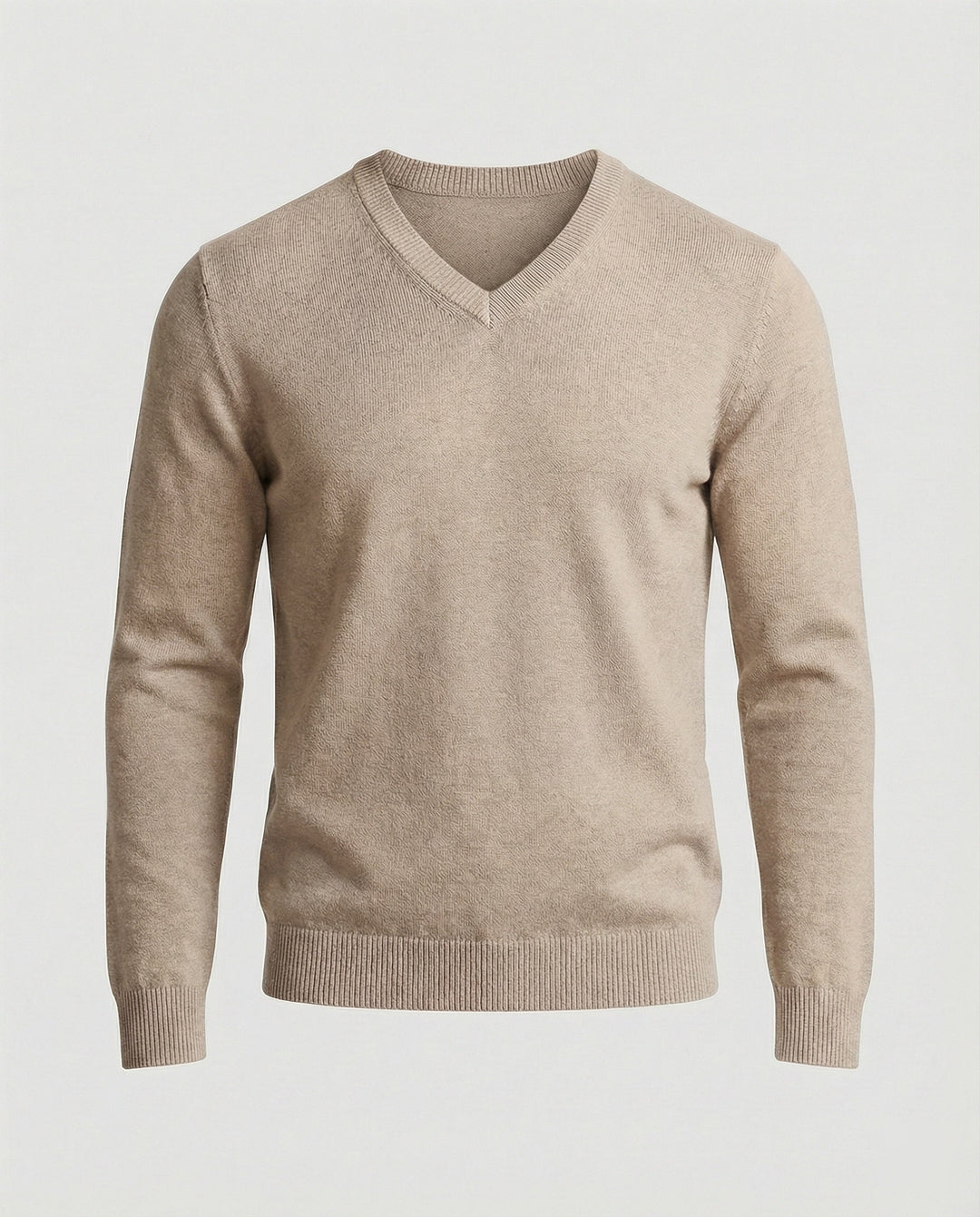 Herren V-Ausschnitt Feinstrickpullover