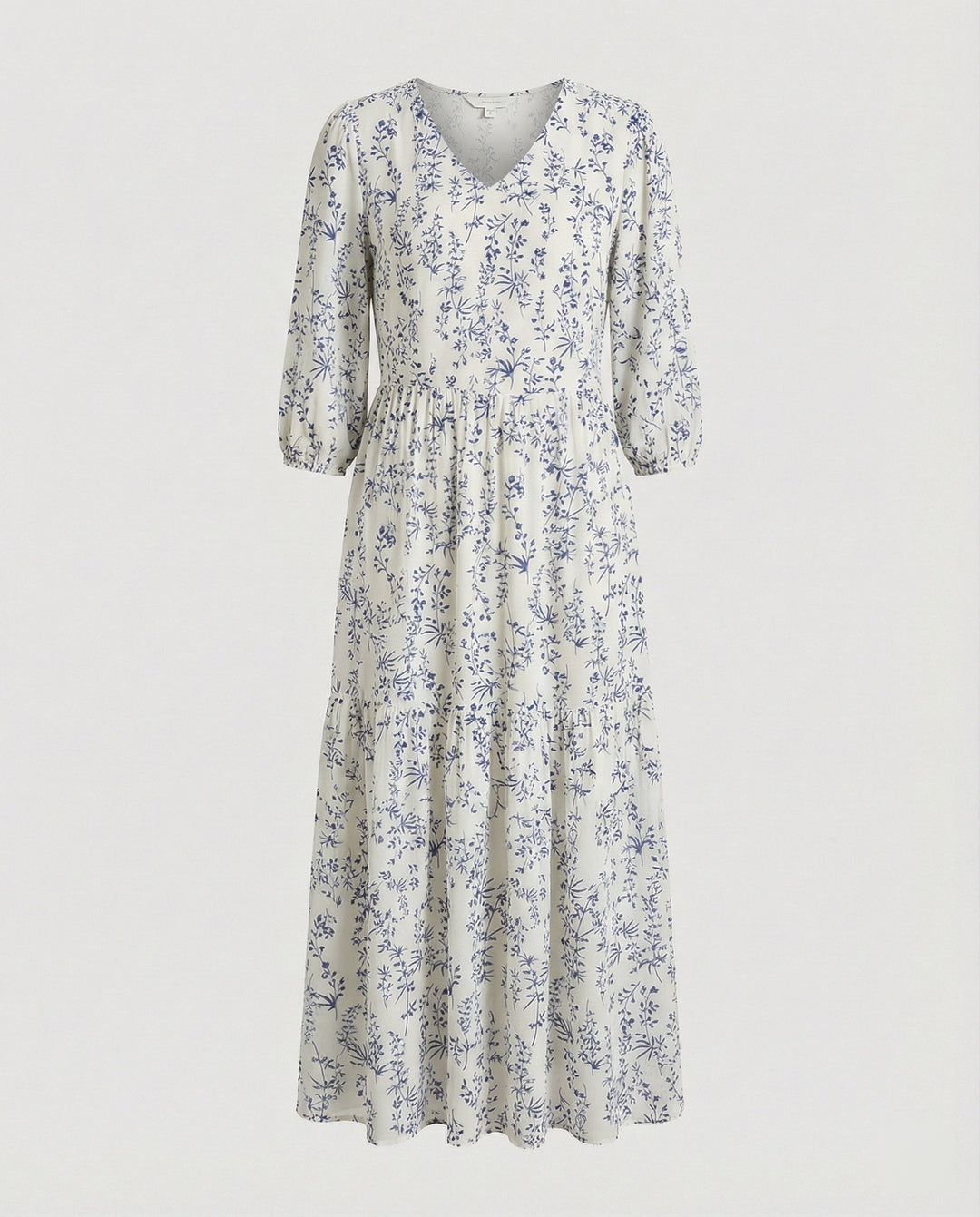 Damen Midikleid Sommer Stufenrock