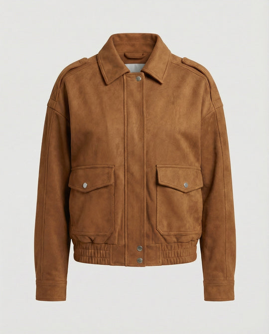 Freizeitkleidung Damen Samtjacke Locker