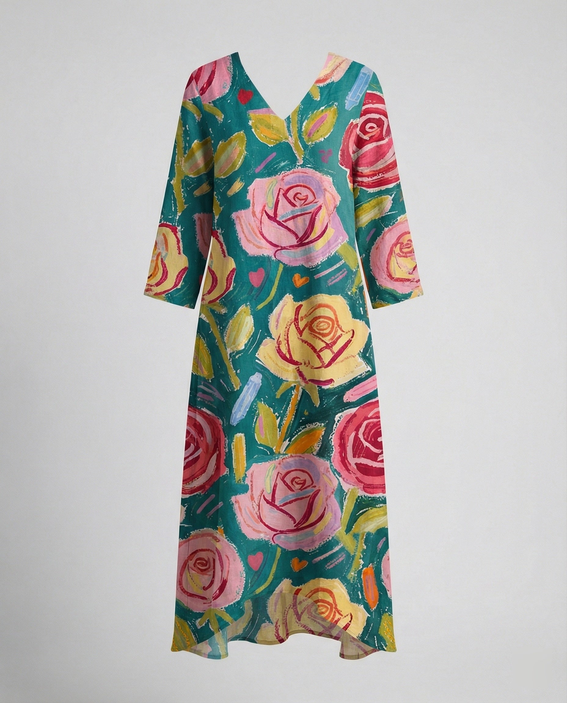 Boho Maxikleid Sommer Damen Taschen