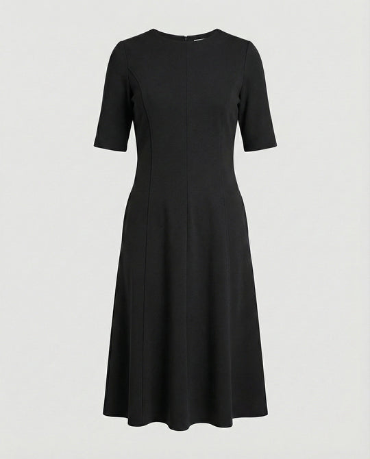 Damen Midikleid elegant Halbarm