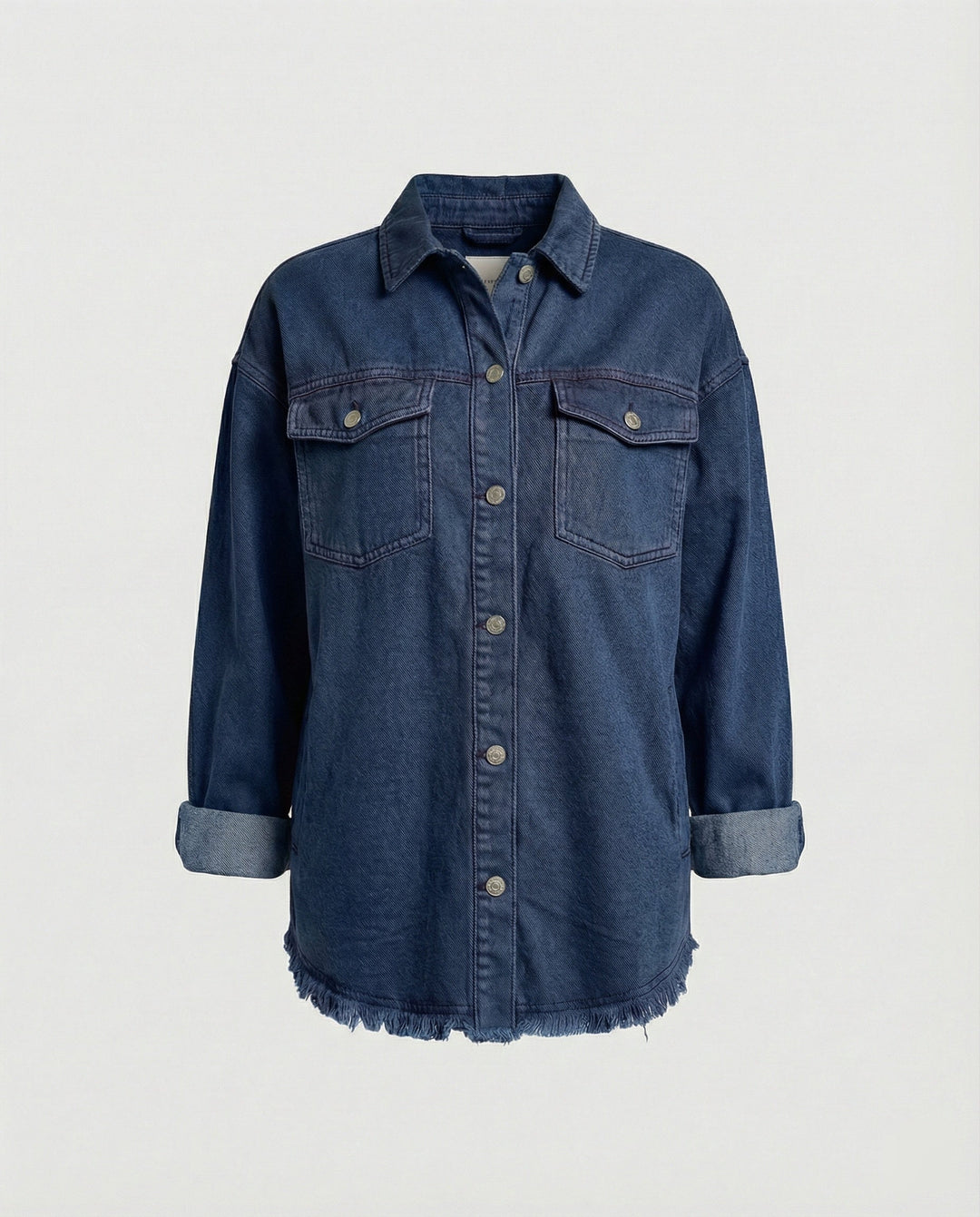 Damen Langarmhemd Jeansjacke Stil
