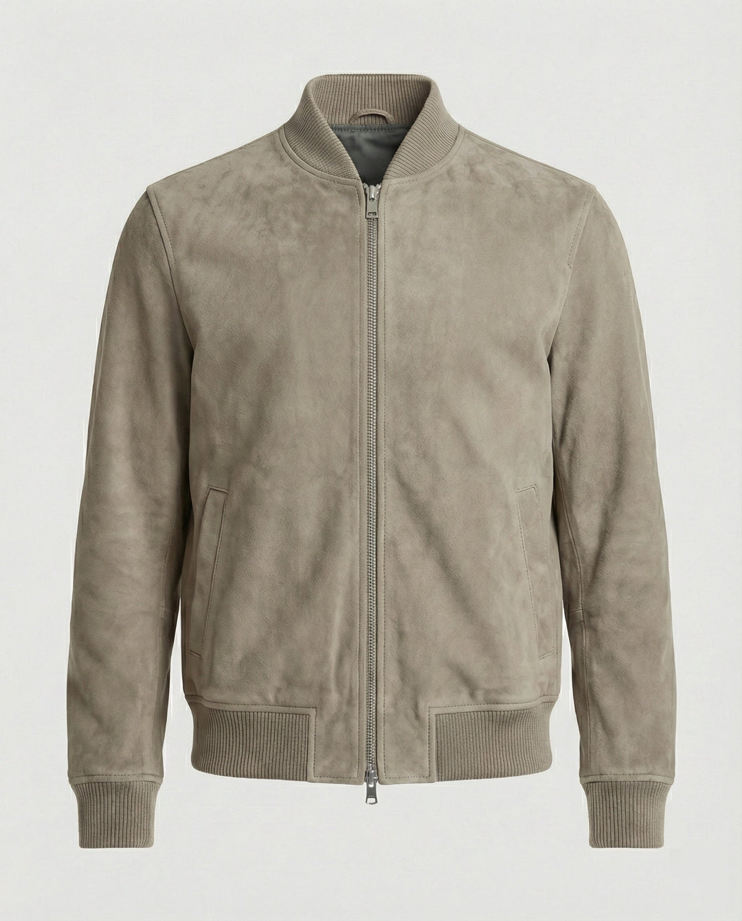 Freizeitkleidung Herren Bomberjacke Lederoptik
