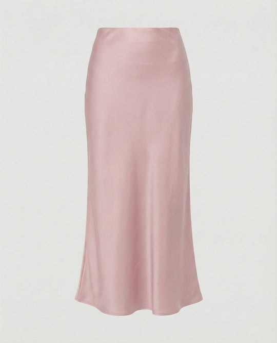 Damen Maxirock Satin High Waist