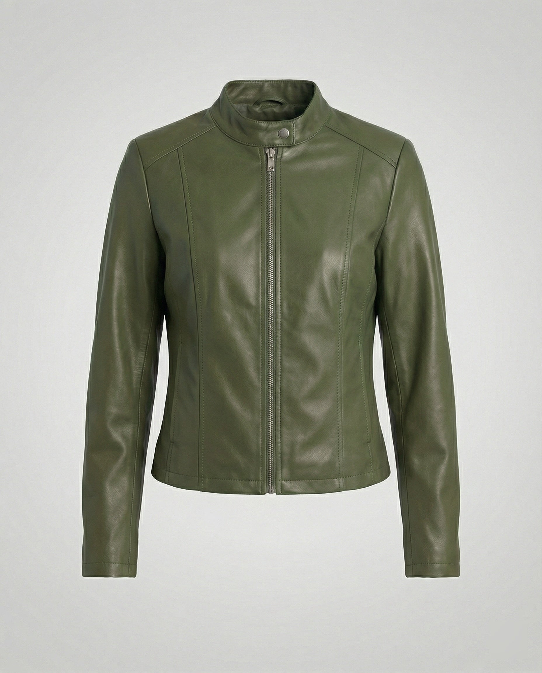 Damen Bikerjacke Lederimitat
