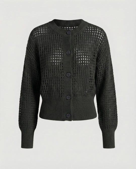 Damen luftiger Strickcardigan
