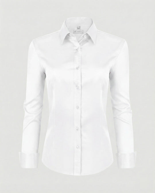 Damen Hemdbluse Stretch tailliert