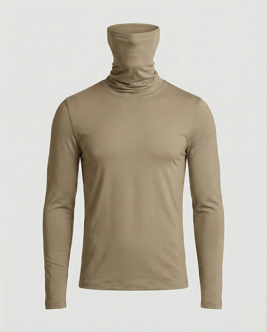 Herren Funktionsshirt mit hohem Kragen und innovativem Feuchtigkeitsmanagement