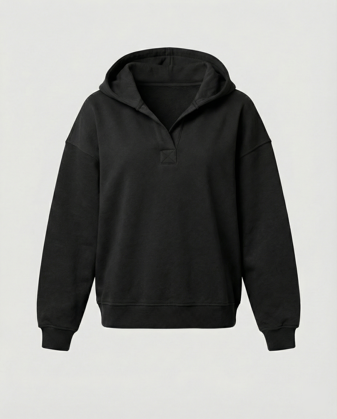 Damen Oversized Kapuzensweatshirt mit lässigem Stehkragen und langen Ärmeln Shopnory