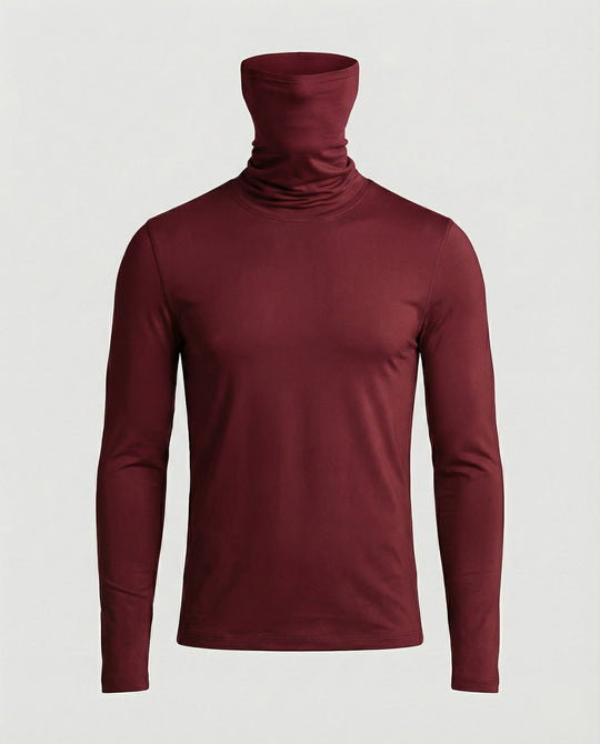 Herren Funktionsshirt mit hohem Kragen und innovativem Feuchtigkeitsmanagement