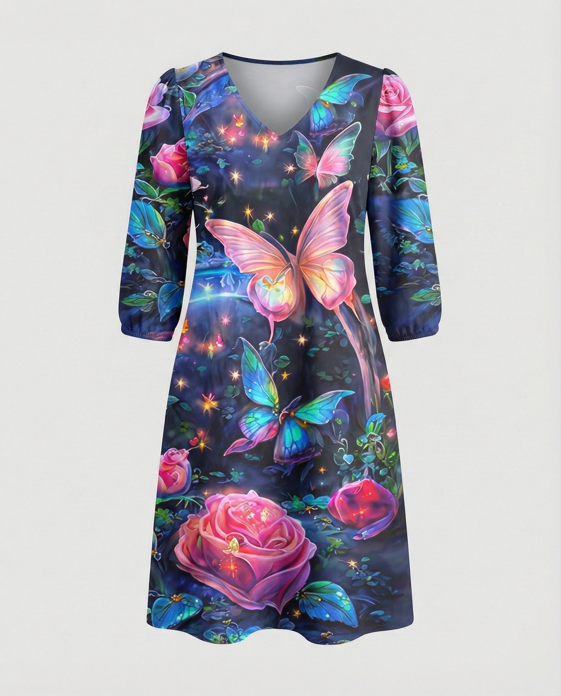 Boho Maxikleid Sommer Damen Taschen