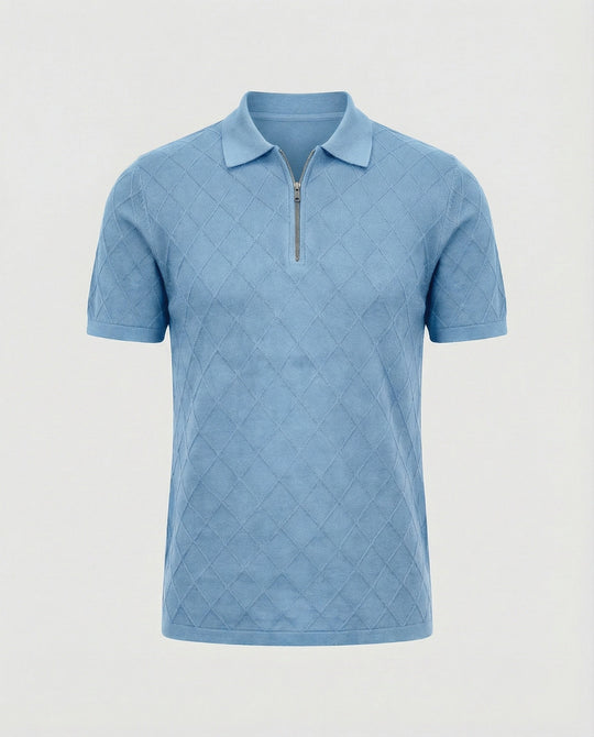 Herren Poloshirt mit Reißverschluss