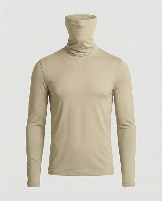 Herren Funktionsshirt mit hohem Kragen und innovativem Feuchtigkeitsmanagement