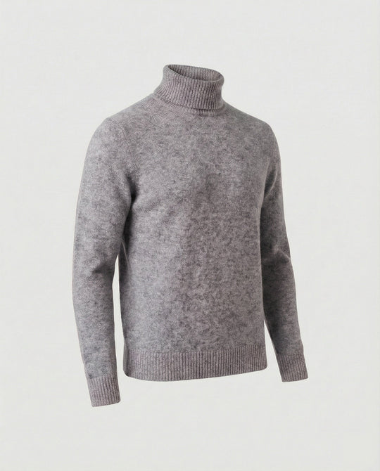 Herren Rollkragenpullover aus weichem Merinowolle