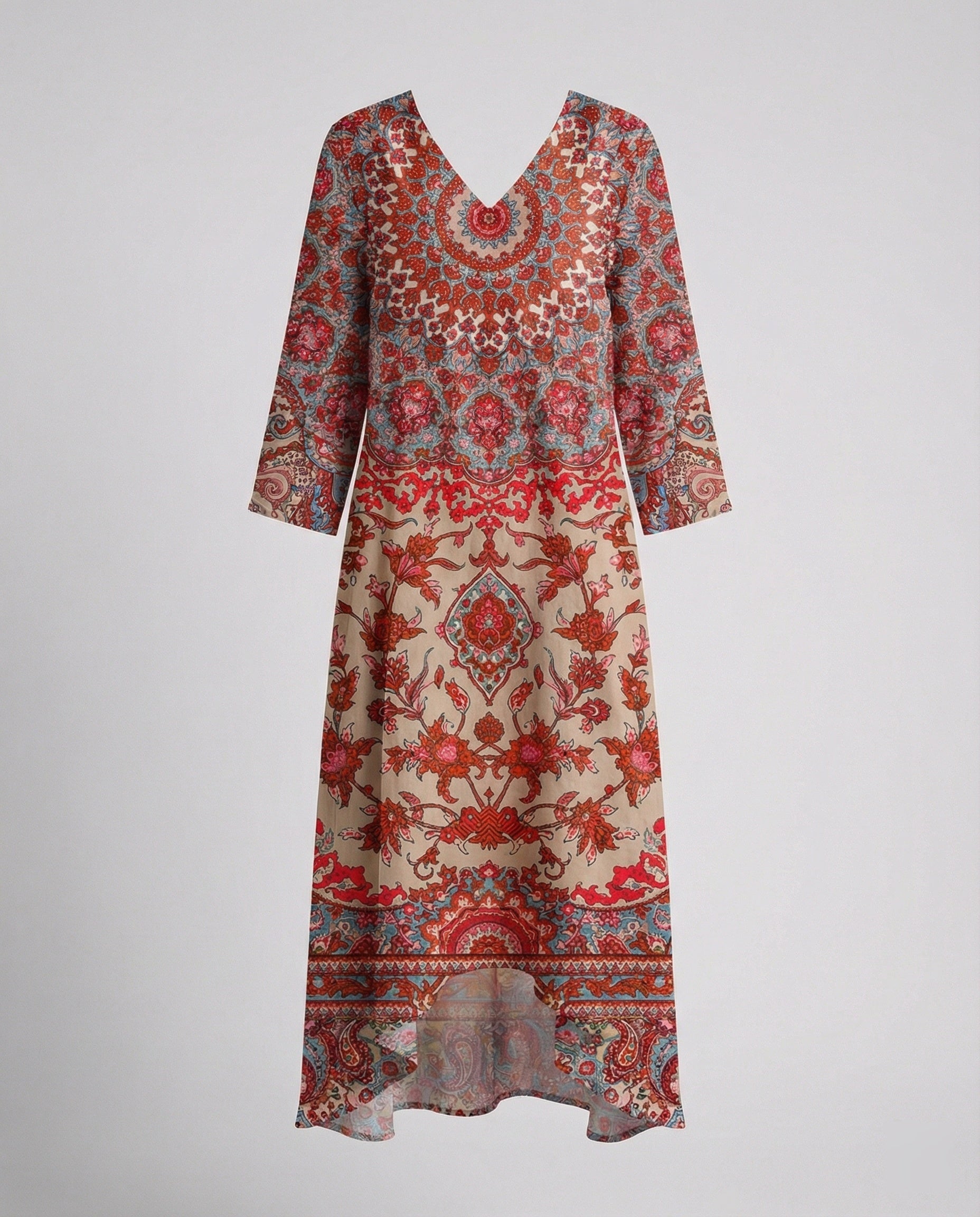 Boho Maxikleid Sommer Damen Taschen