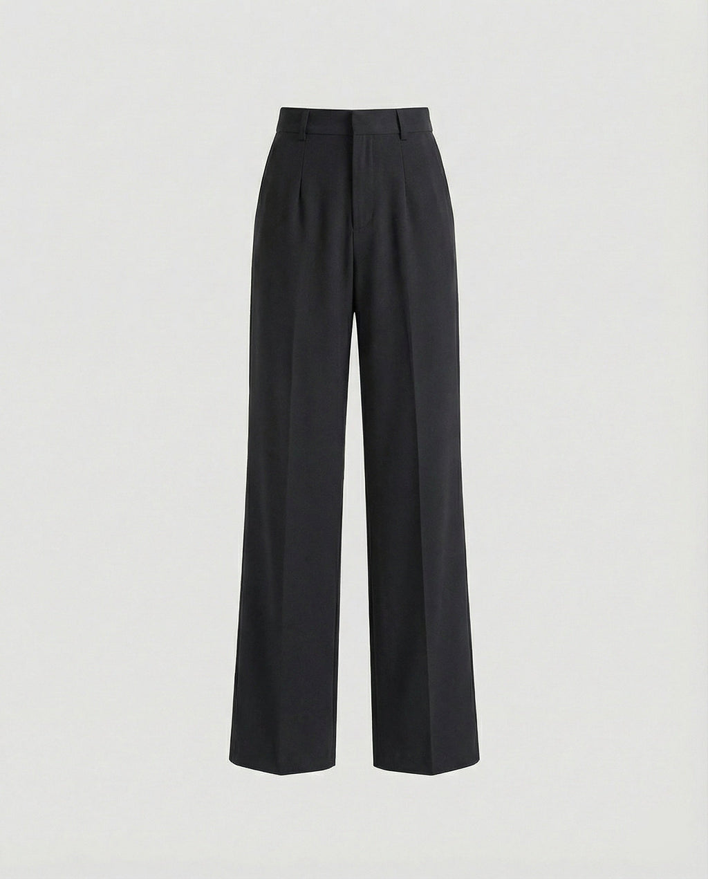 Damen weite Stoffhose mit Bügelfalte