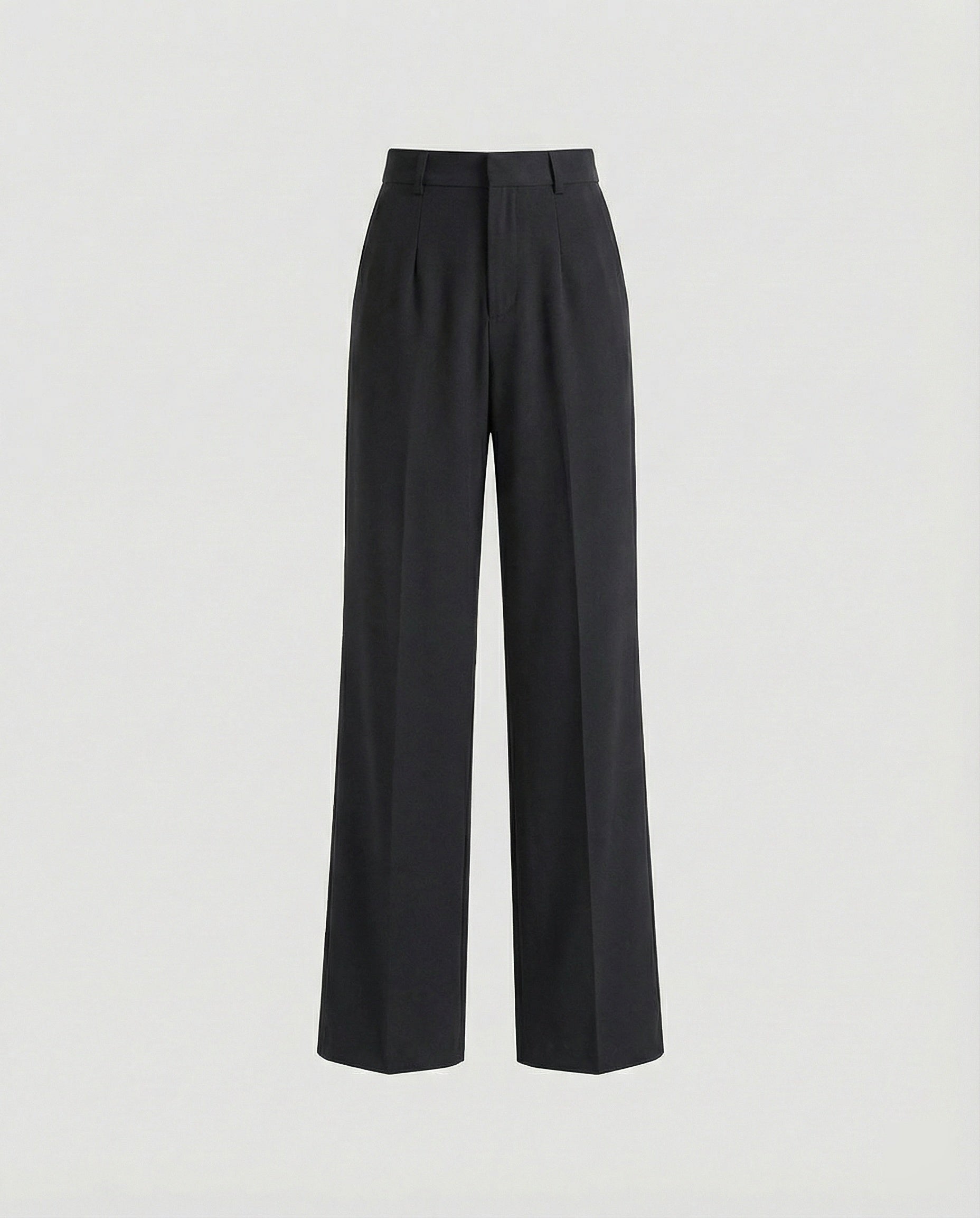 Damen weite Stoffhose mit Bügelfalte