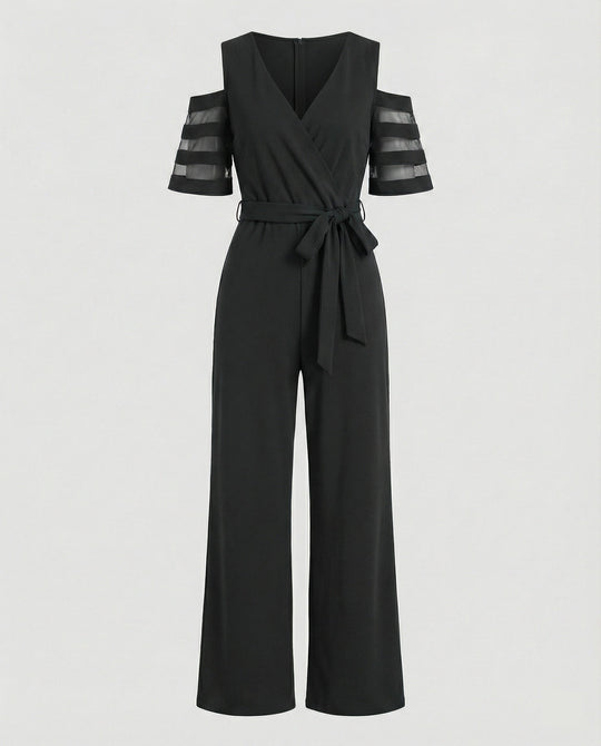Damen Jumpsuit schulterfrei elegant