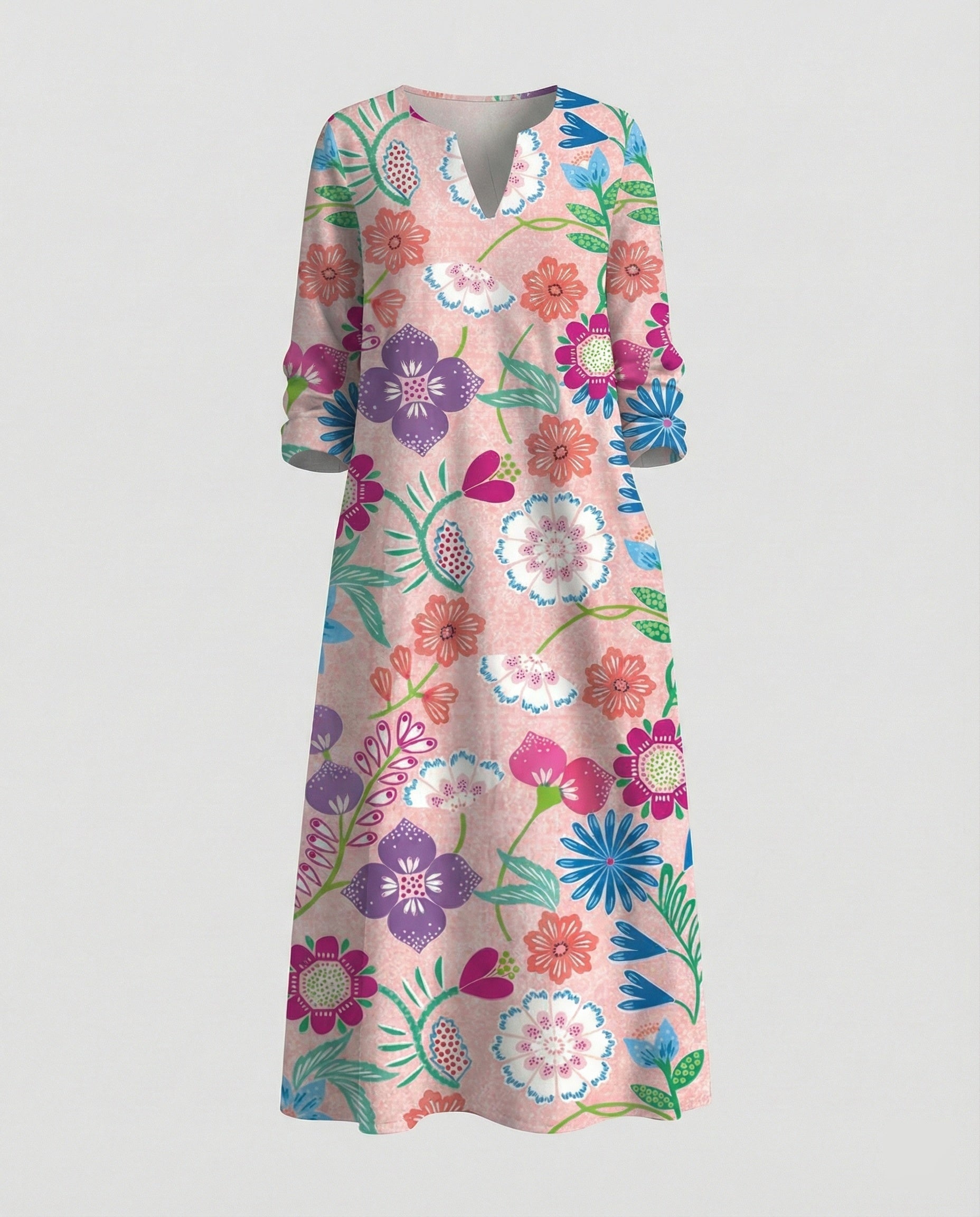 Boho Maxikleid Sommer Damen Taschen