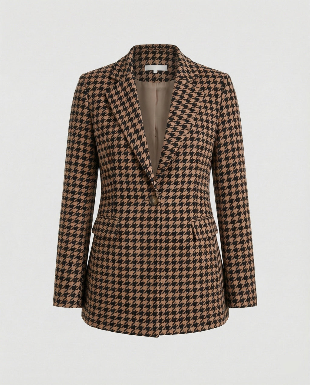 Damen Blazer Hahnentritt tailliert