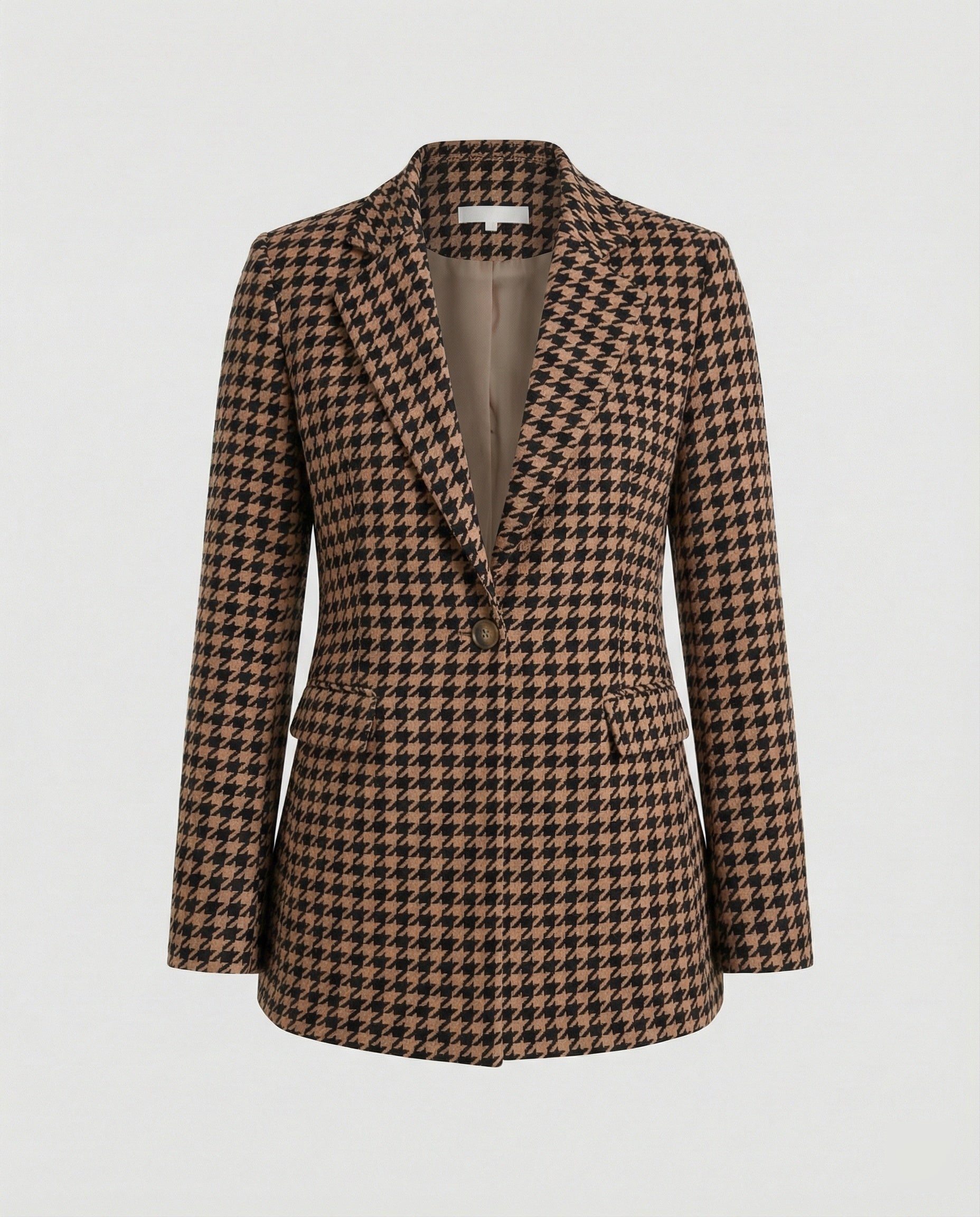 Damen Blazer Hahnentritt tailliert