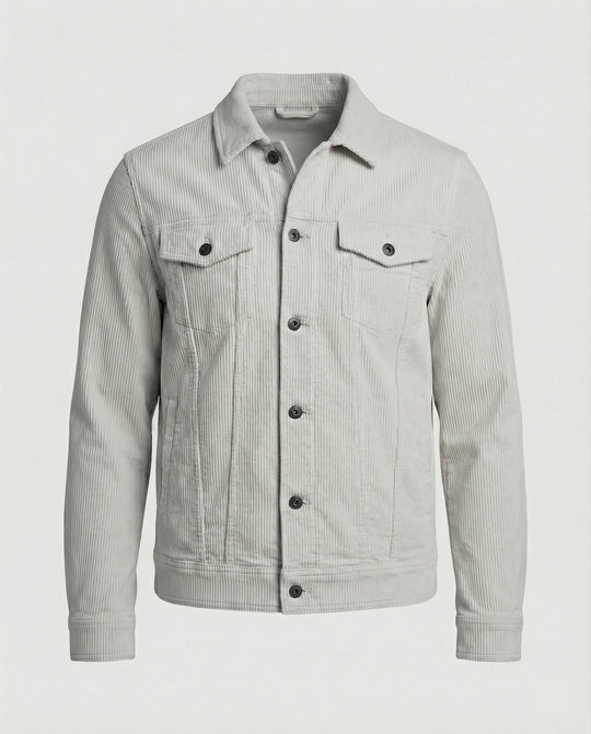 Cord Überhemdjacke Mit Druckknöpfen Herren