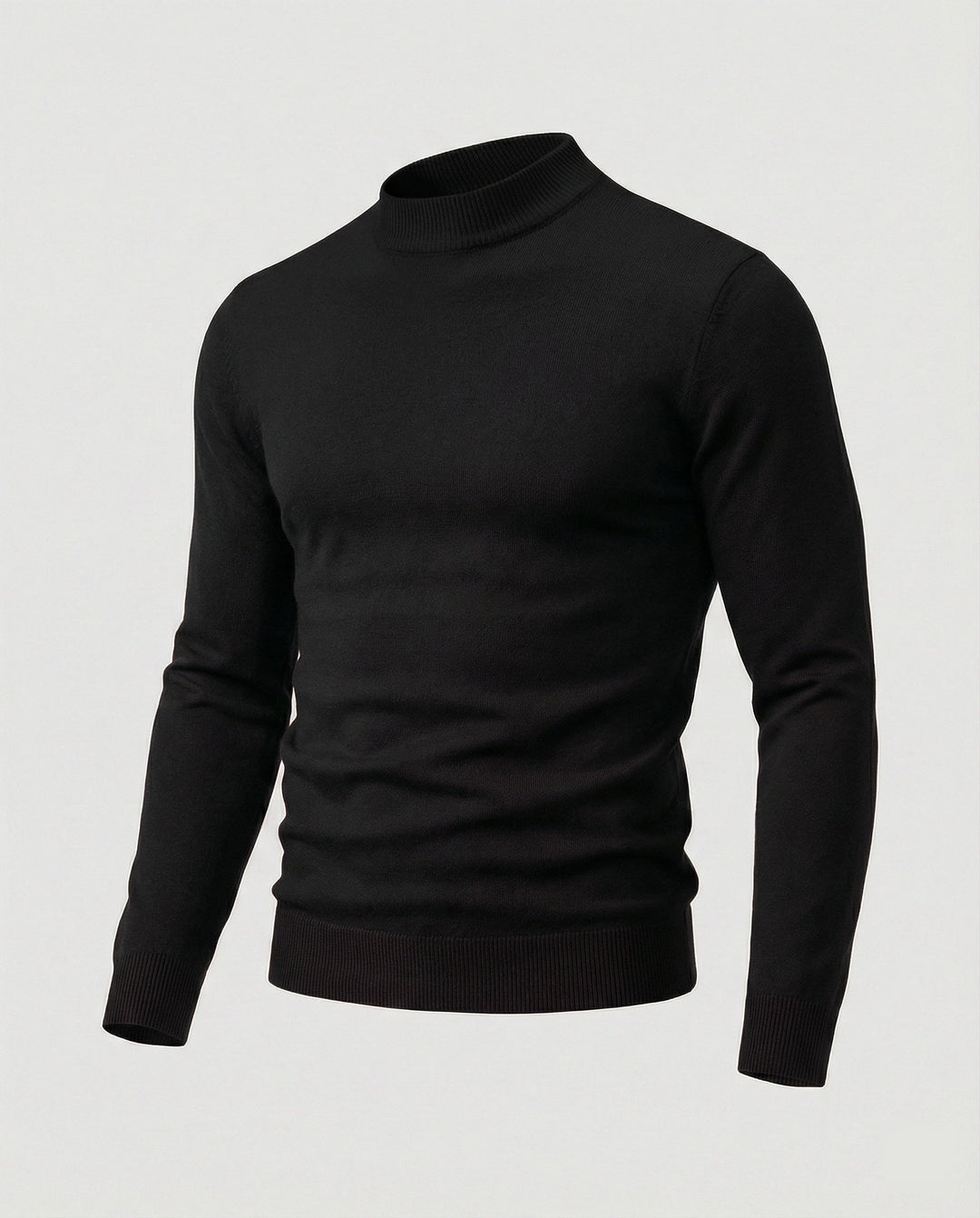 Herren eleganter Pullover mit Stehkragen