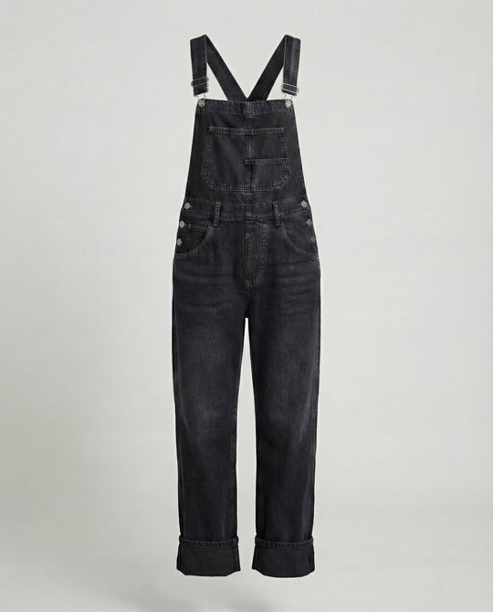 Damen Latzhose Jeans gerade