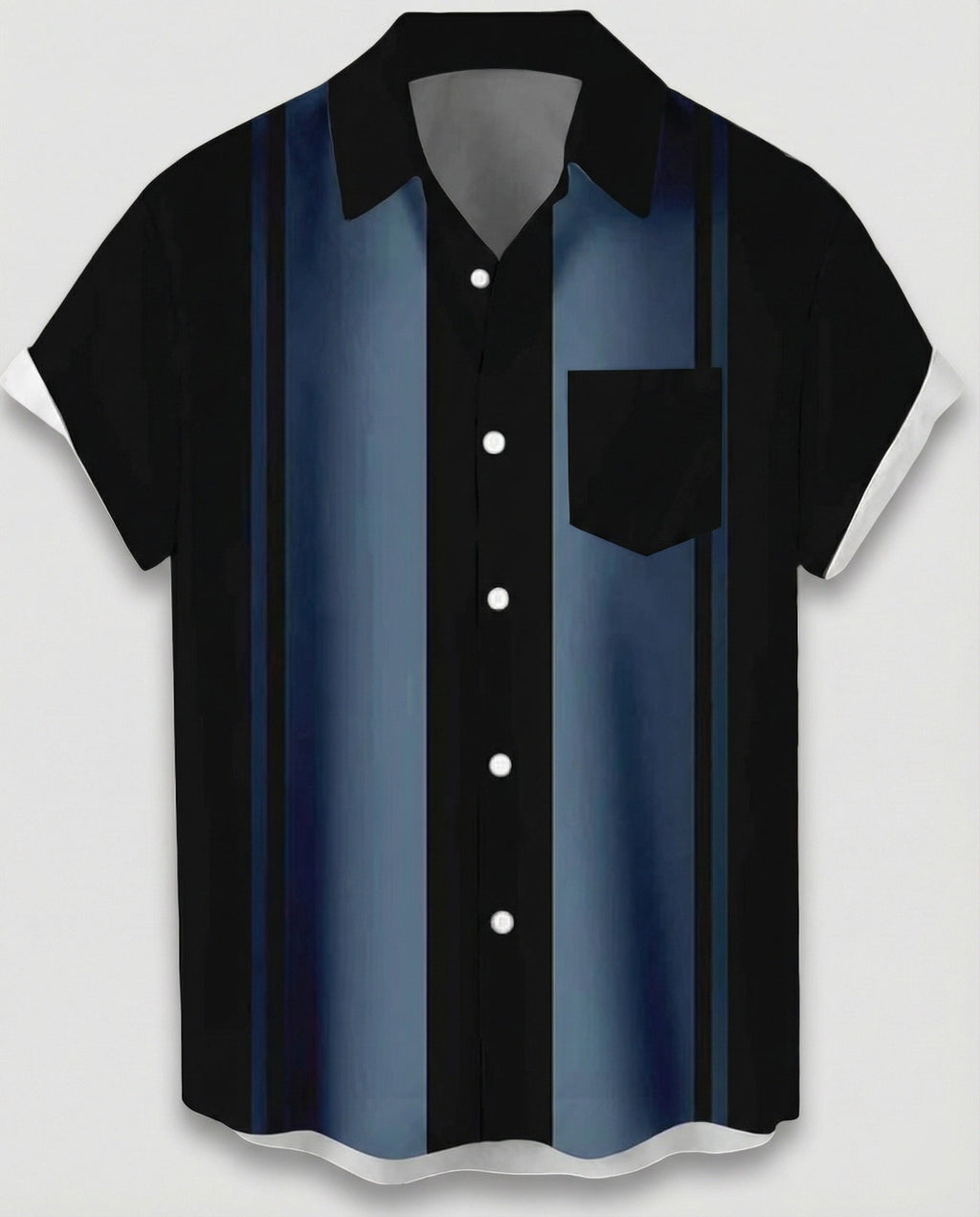 Kurzarm Hawaiihemd Herren Palmenprint