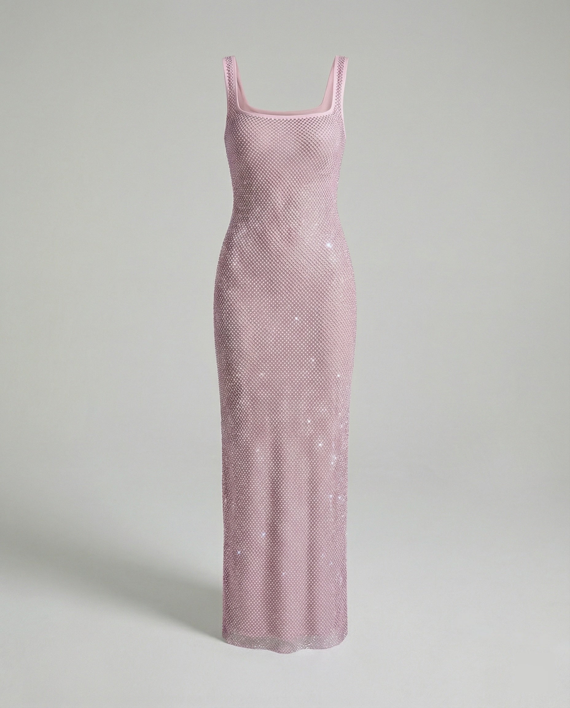 Damen funkelndes Abendkleid aus Netzstoff