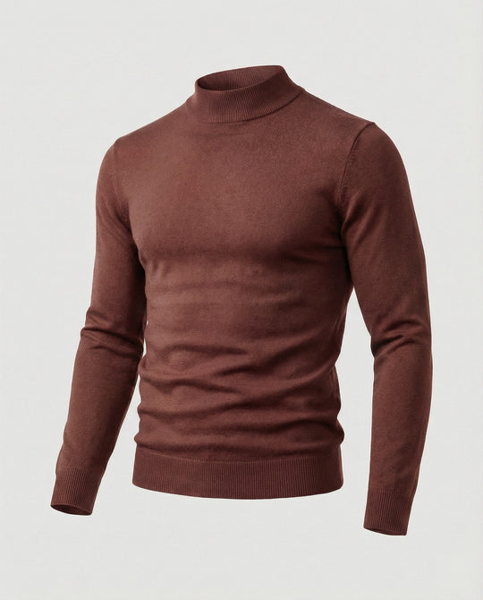 Herren eleganter Pullover mit Stehkragen