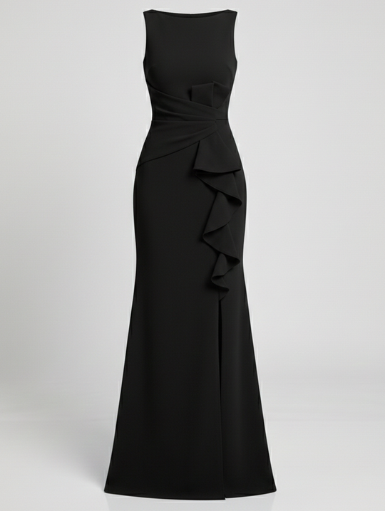 Damen Abendkleid lang mit Schlitz