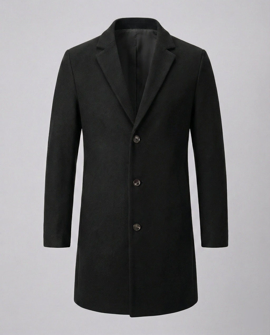 Herren eleganter Longblazer mit modernem Schnitt und doppelter Knopfreihe