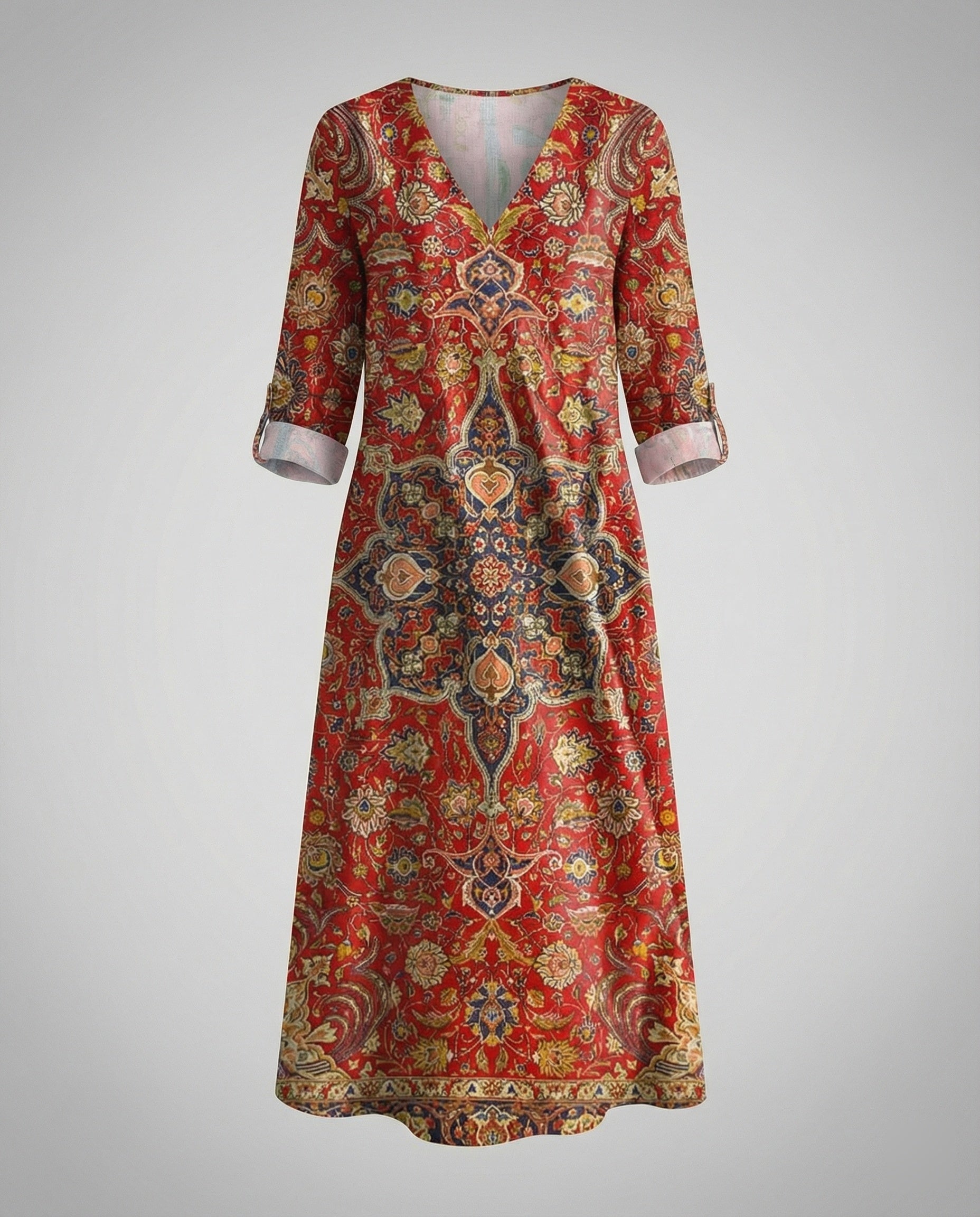 Boho Maxikleid Sommer Damen Taschen