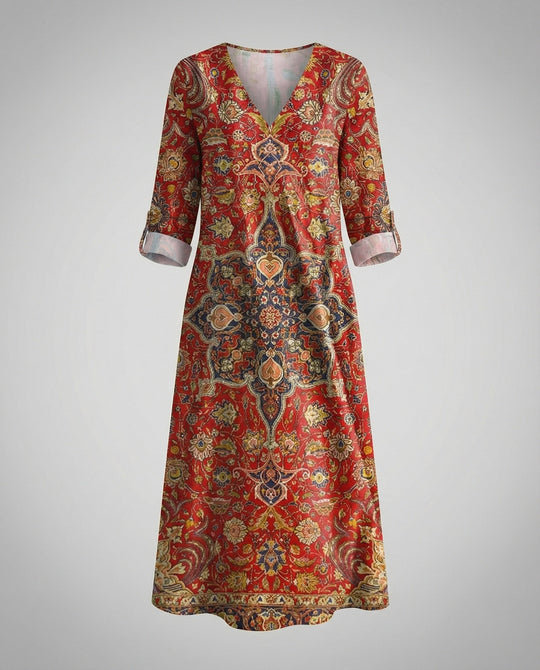 Boho Maxikleid Sommer Damen Taschen