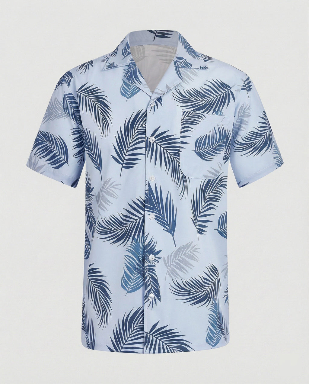 Kurzarm Hawaiihemd Herren Palmenprint