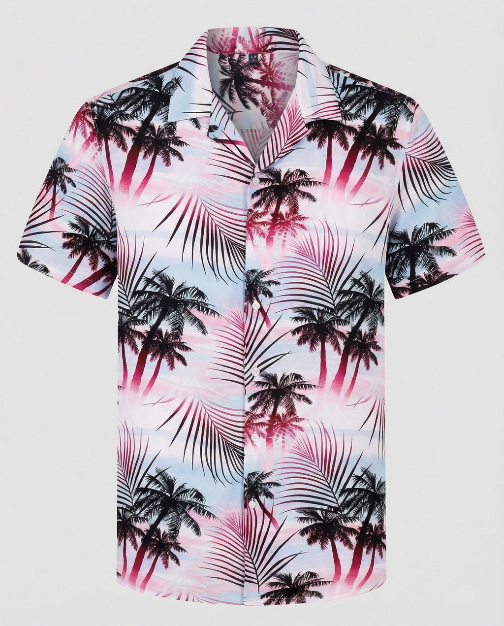 Kurzarm Hawaiihemd Herren Palmenprint