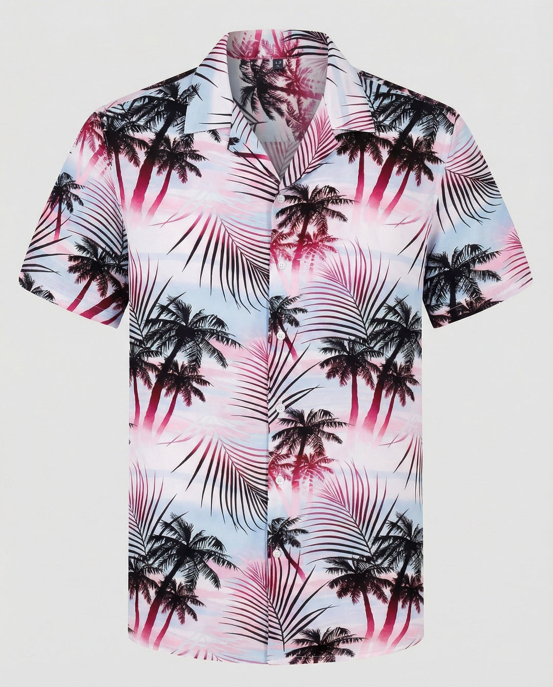 Kurzarm Hawaiihemd Herren Palmenprint