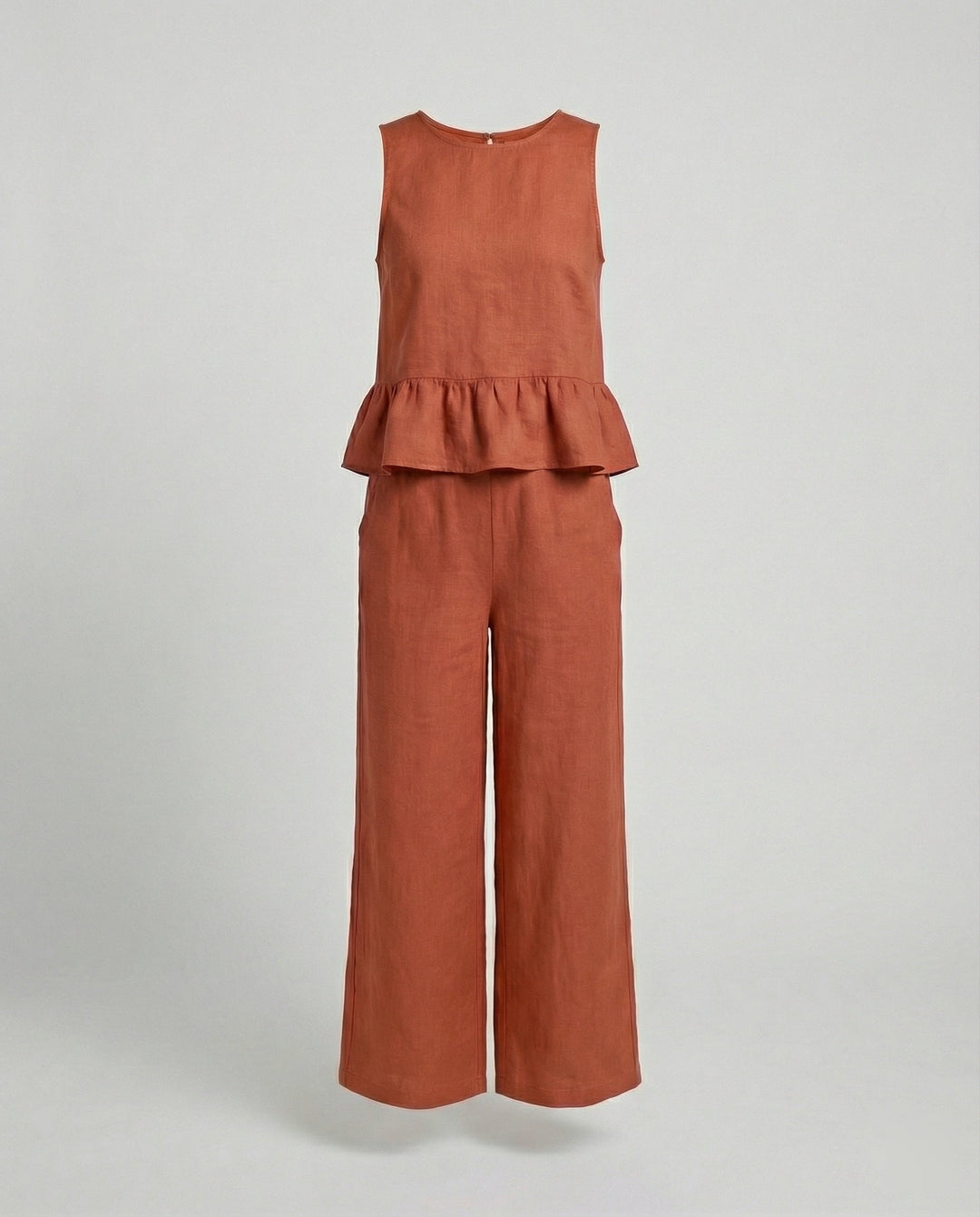 Damen Zweiteiler Set Sommer Palazzohose