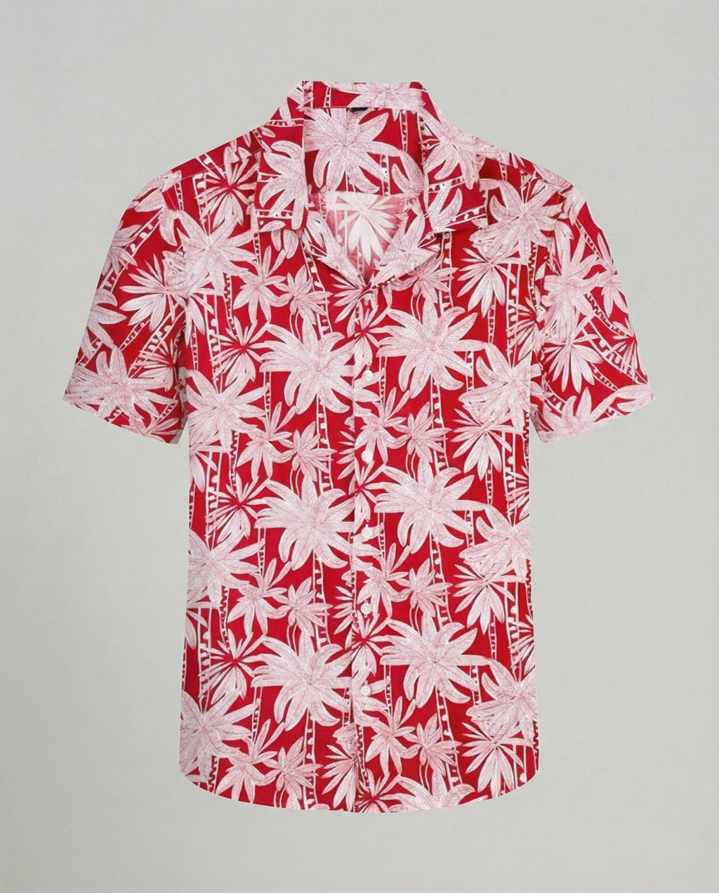 Kurzarm Hawaiihemd Herren Palmenprint