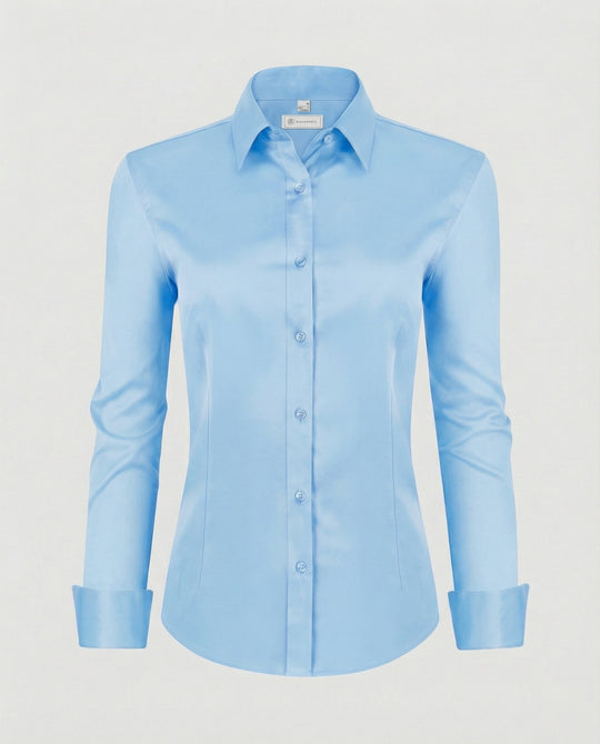 Damen Hemdbluse Stretch tailliert