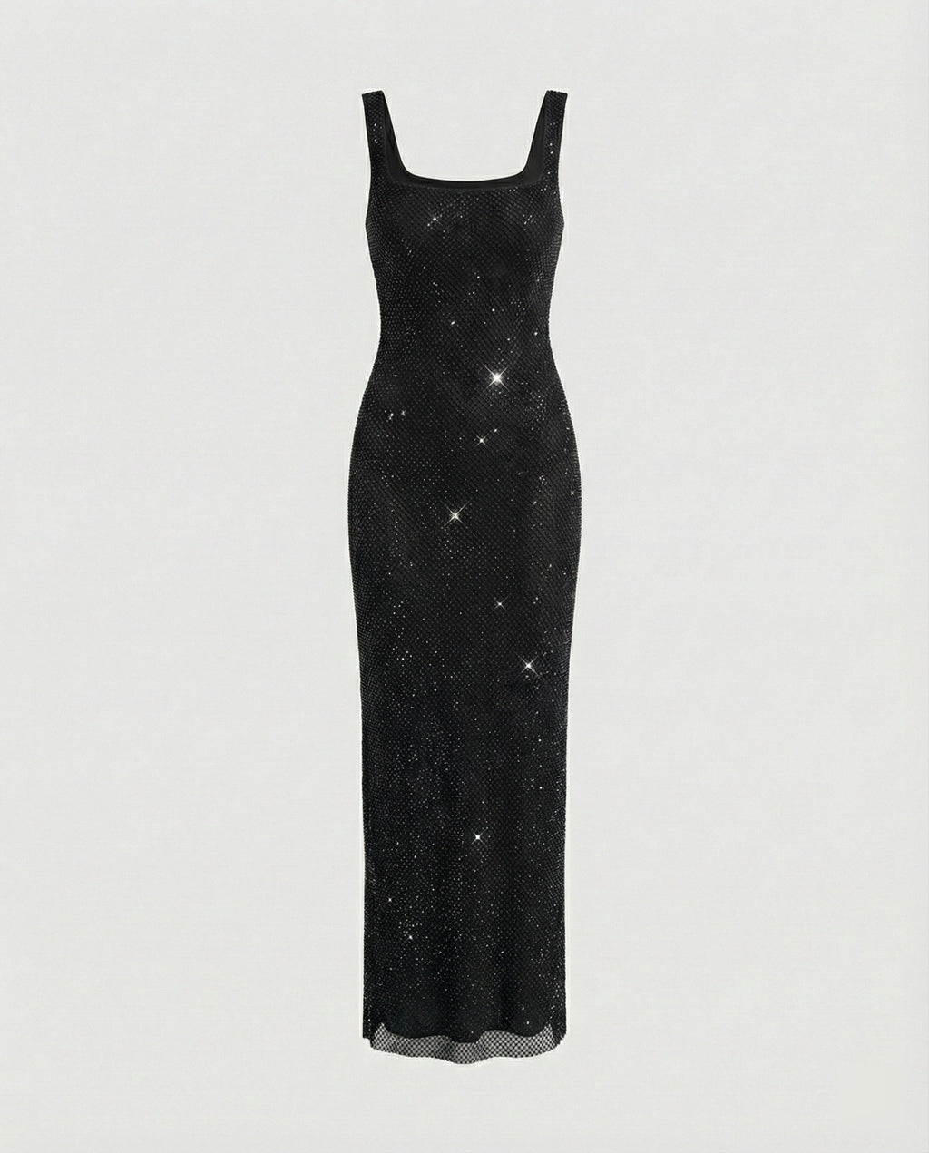 Damen funkelndes Abendkleid aus Netzstoff