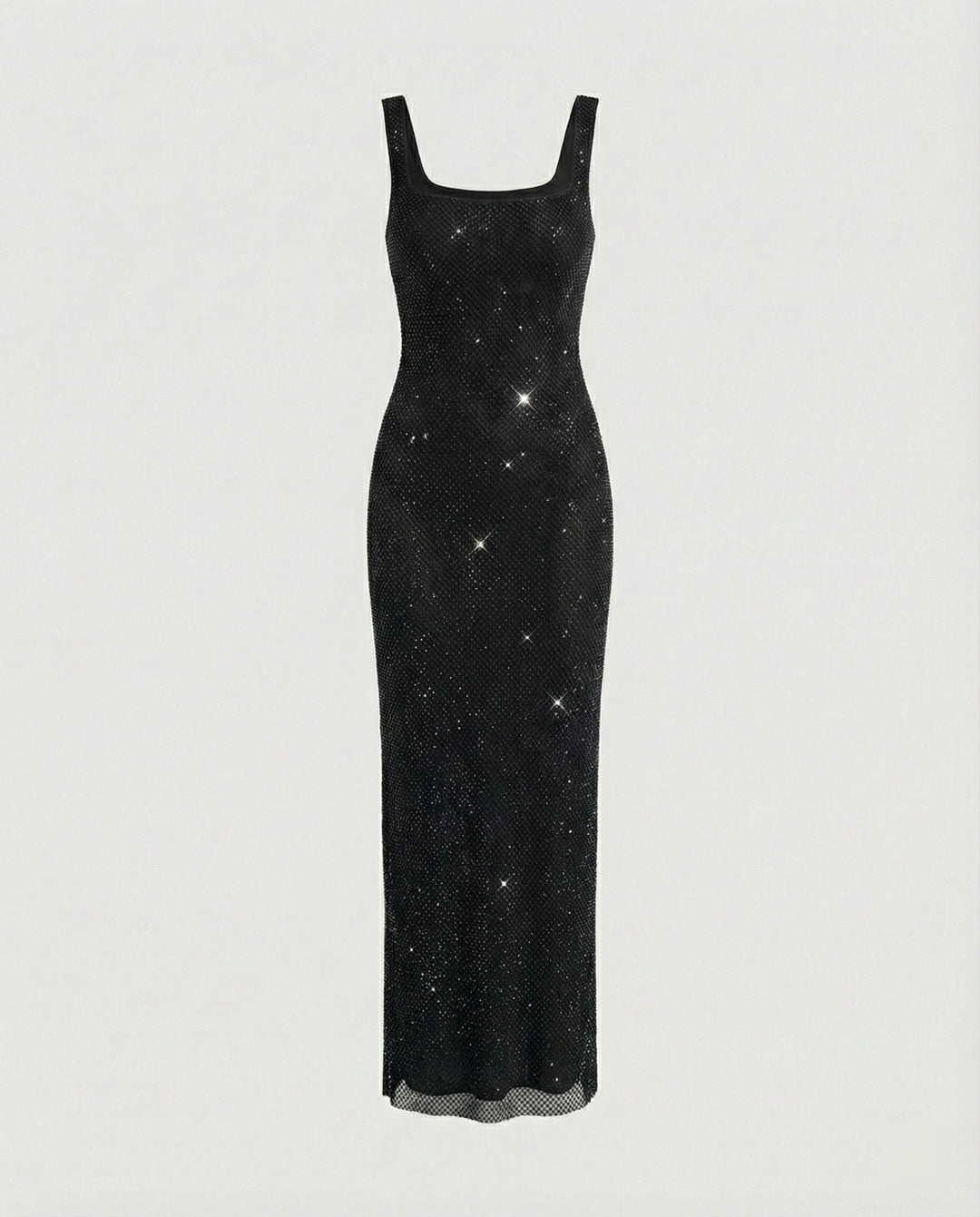 Damen funkelndes Abendkleid aus Netzstoff