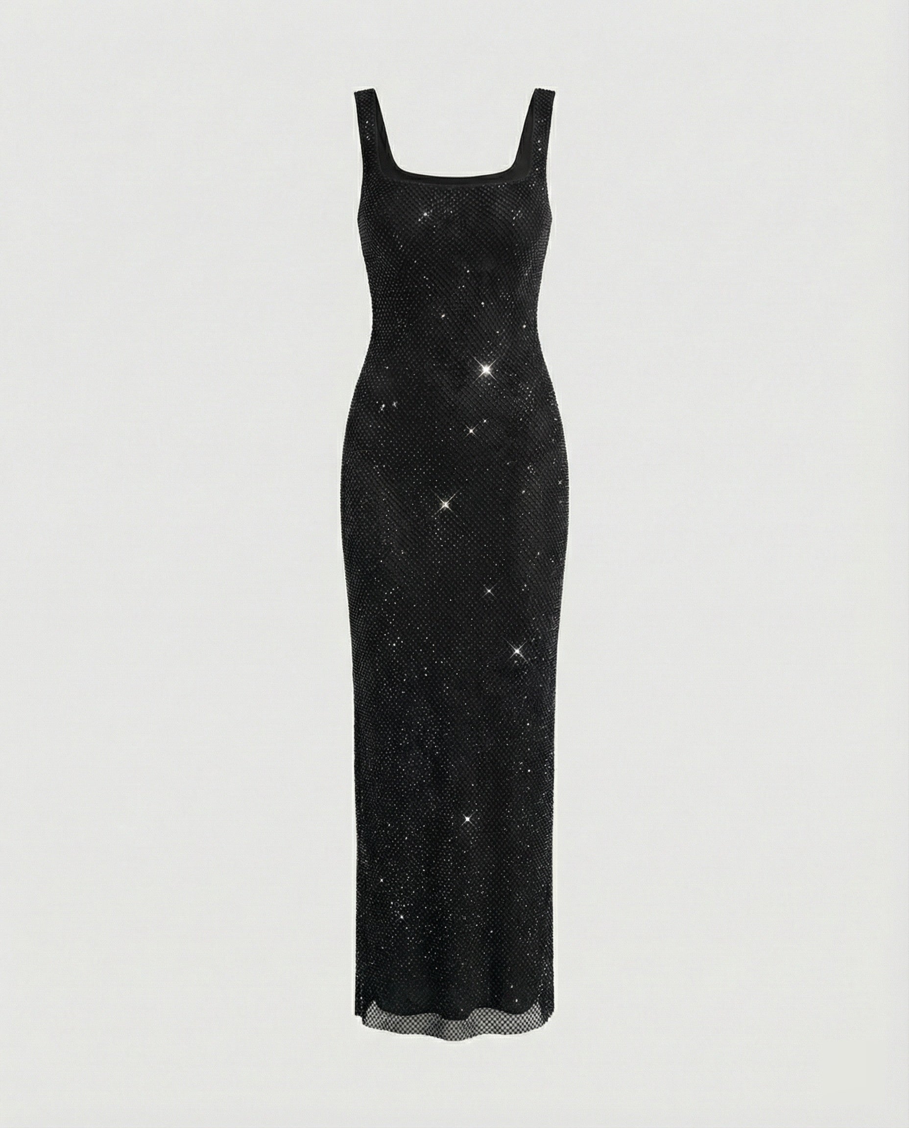 Damen funkelndes Abendkleid aus Netzstoff