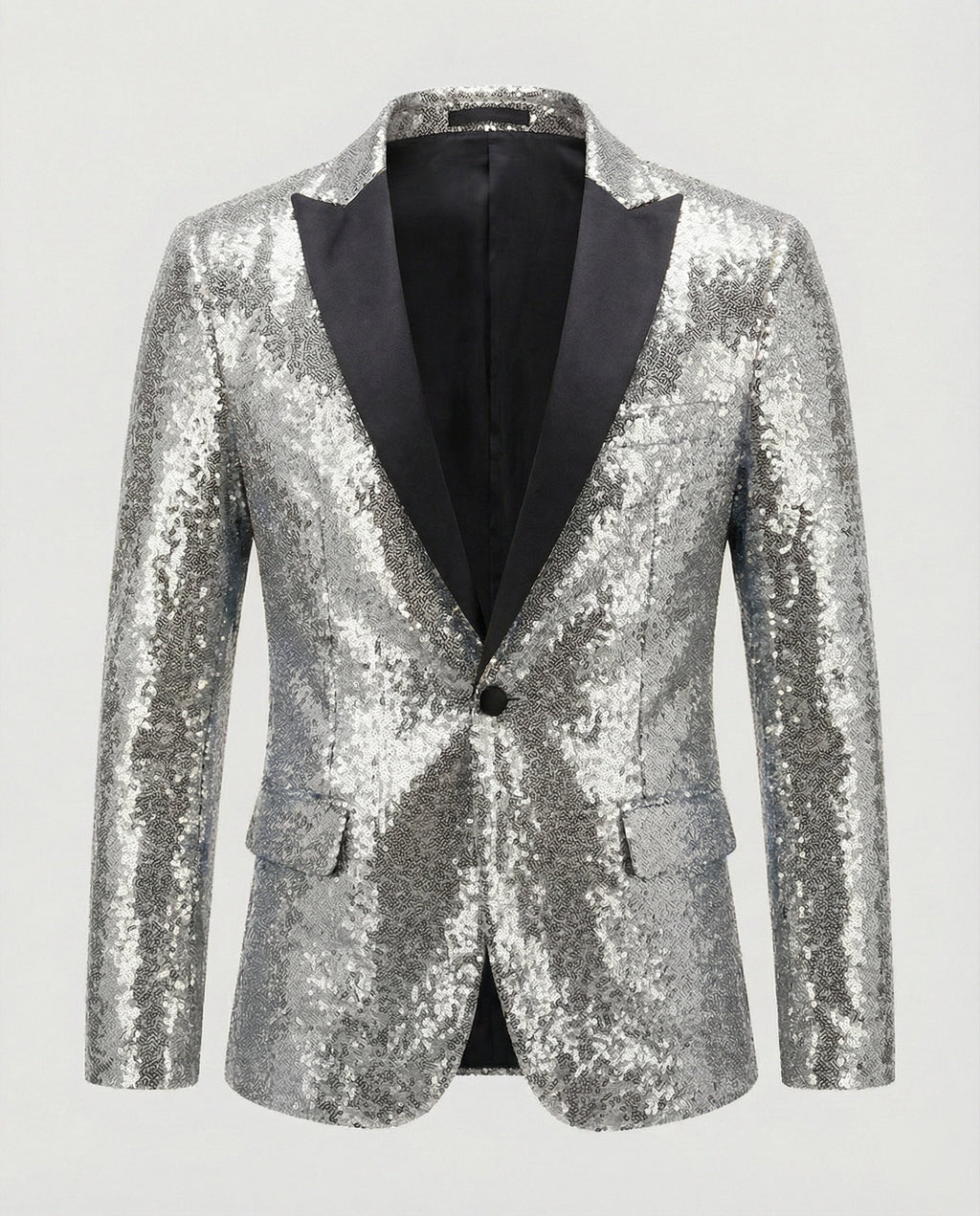 Glänzender Herren Pailletten Blazer
