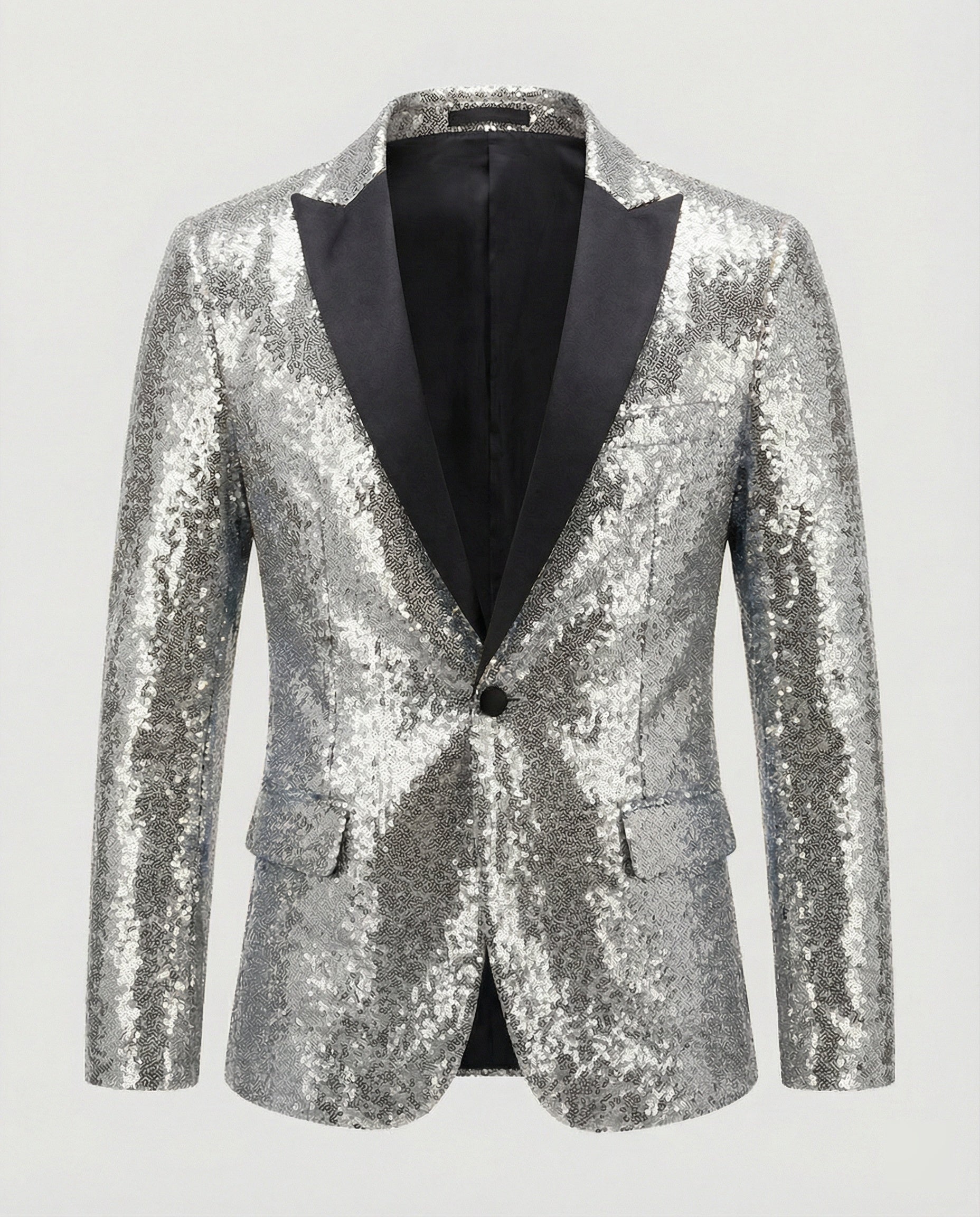 Glänzender Herren Pailletten Blazer