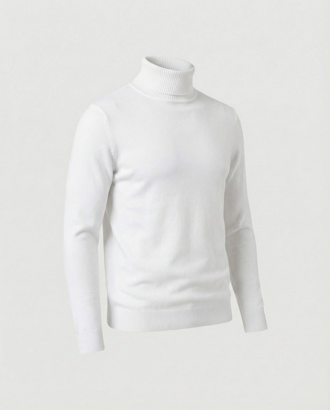 Herren Rollkragenpullover aus weichem Merinowolle