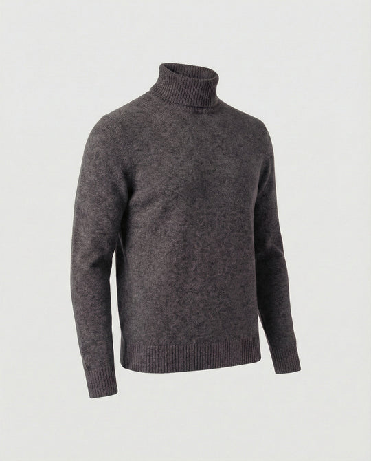 Herren Rollkragenpullover aus weichem Merinowolle