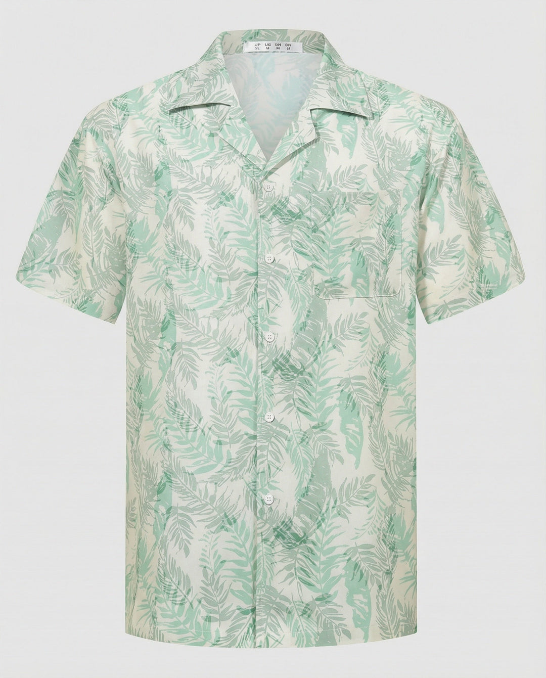 Kurzarm Hawaiihemd Herren Palmenprint